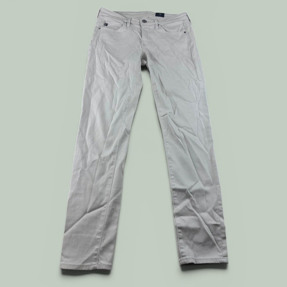 AG Adriano Goldschmied Jeans Men 26R Beige The Stevie Ankle Slim USA Made Preppy